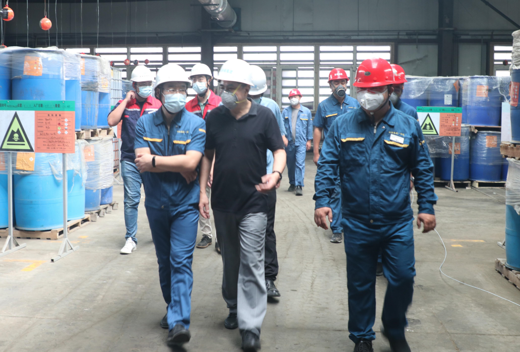 集团领导到辽西危废处置中心进行安全生产检查